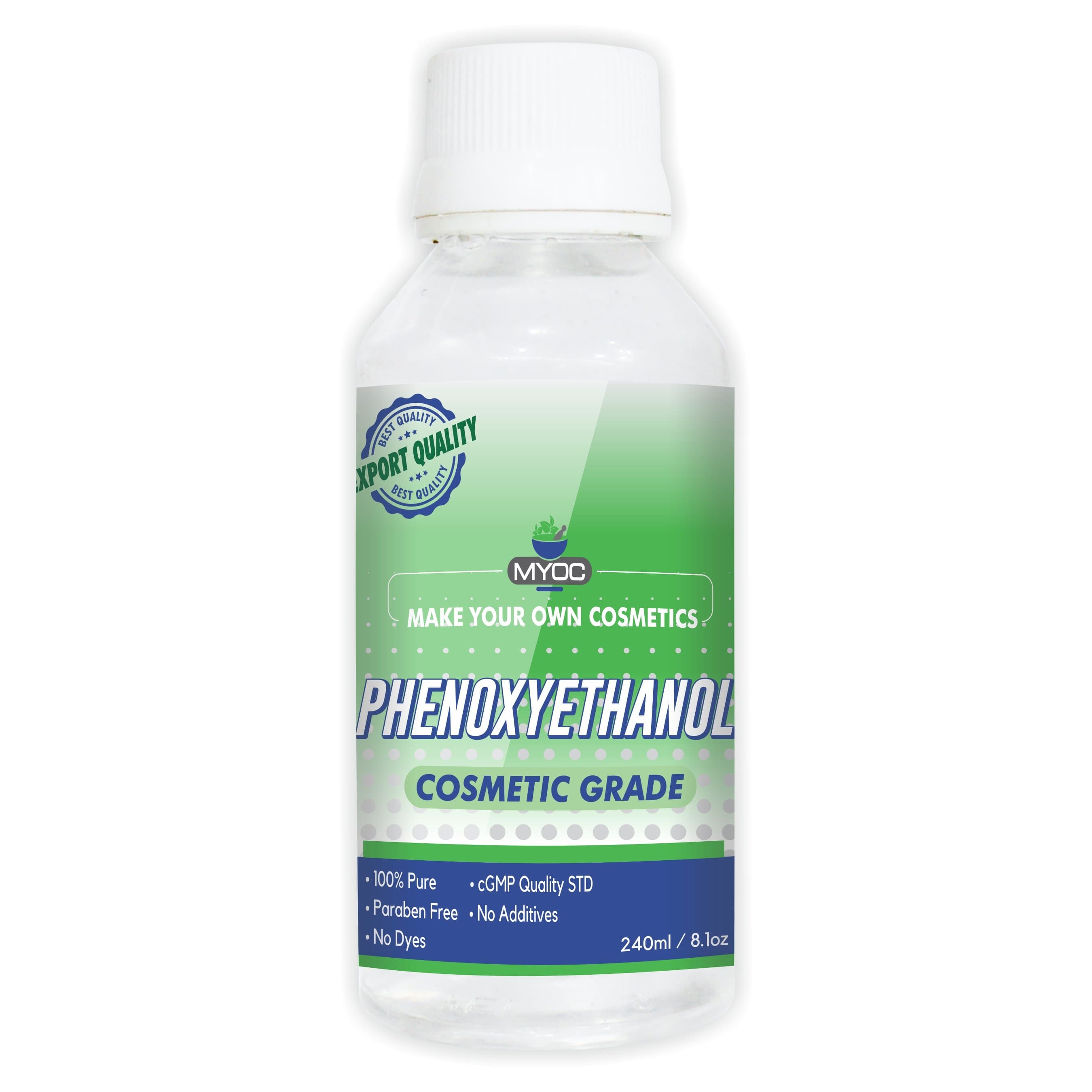 Salvia Cosmetic Raw Material MYOC Phenoxyethanol Liquid For Preservative,Used in Skin Moisturizer, Sunscreen, Acne Care, Hair Care, Baby Products, Cosmetic Products (120 ml) Salvia Cosmetic Raw Material MYOC Phenoxyethanol Liquid For Preservative,Used in Skin Moisturizer, Sunscreen, Acne Care, Hair Care, Baby Products, Cosmetic Products (120 ml)